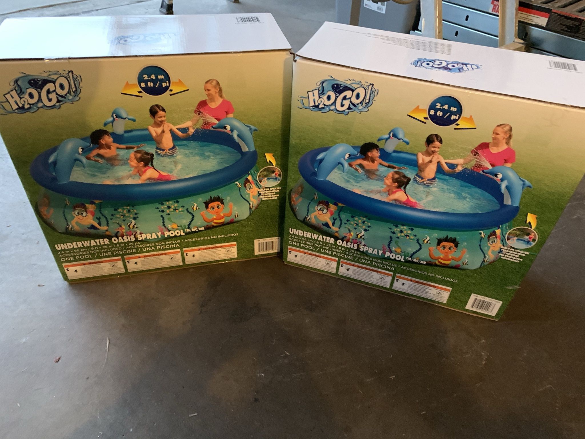 H2GO ! Under Water Oasis Spray Pool 