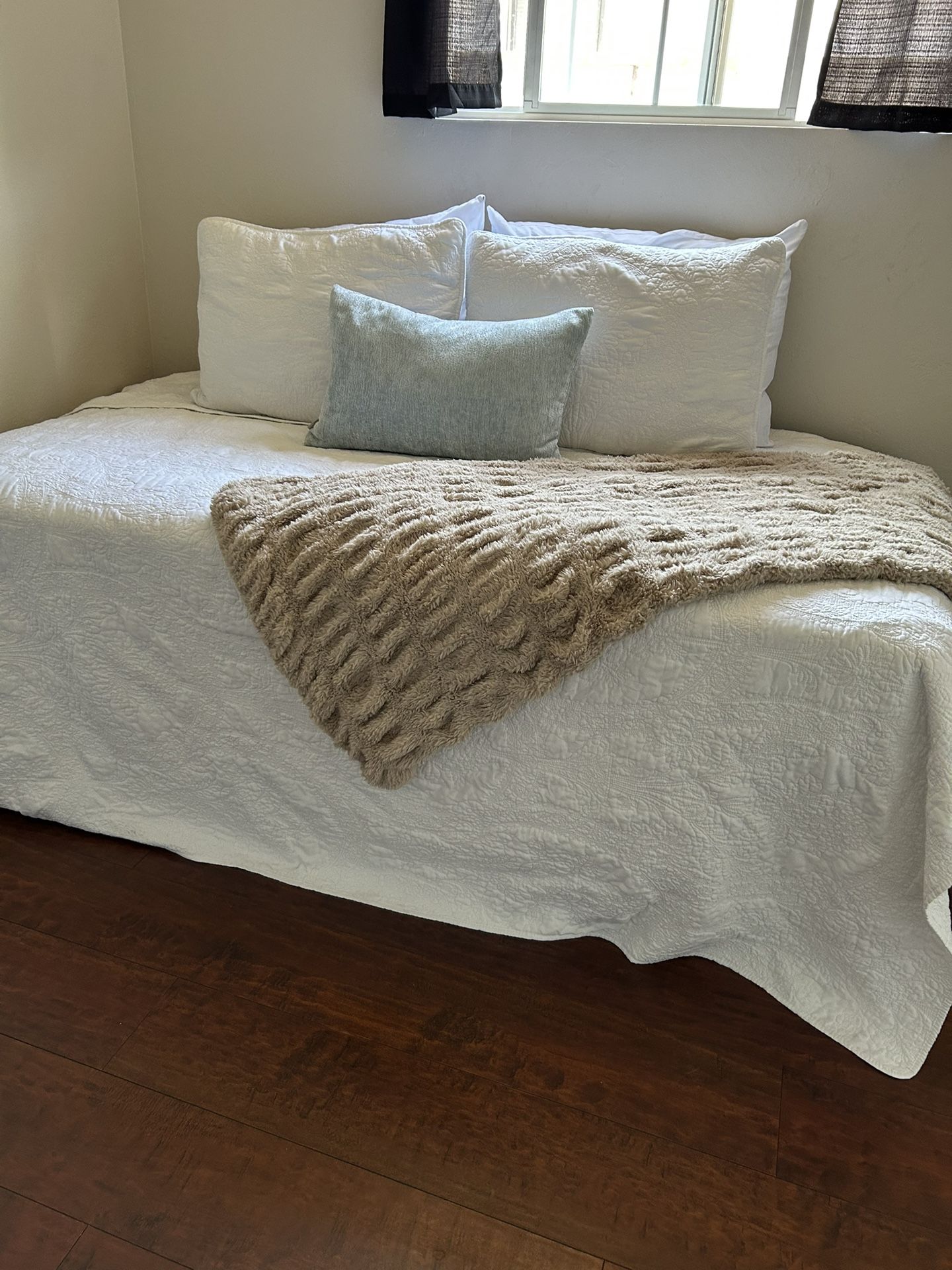 Twin Frame And Mattress New Condition