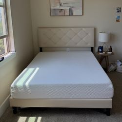Full Size Bed Frame & Memory Foam Mattress