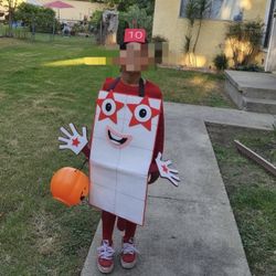 Kids Halloween Costume . Number Blocks. Number 10