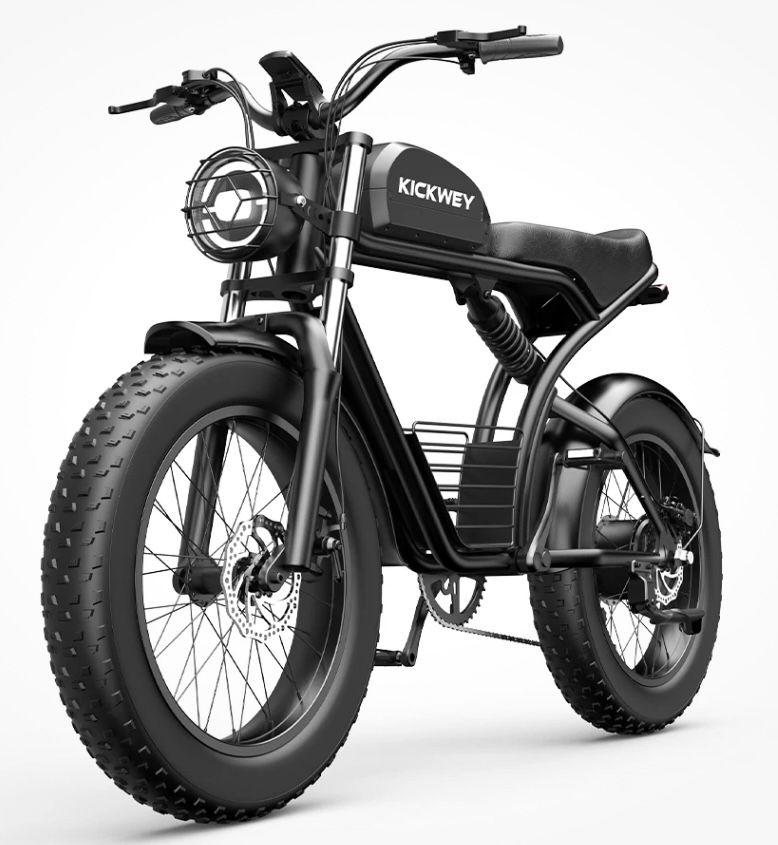 Electric Bike for Adults, 1500W/3000W 30-35MPH,48V23AH, Max 75Miles Electric Motorcycle 20" Fat Tire Dirt Bike, Shamano 7-Speed E-Bike Dual Shock Abso