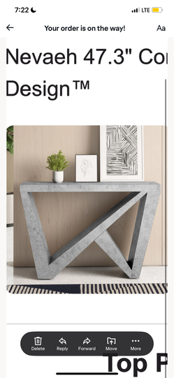 Gray accent table