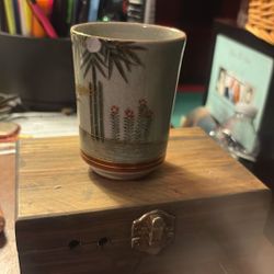 vintage Japanese yunomi teacup