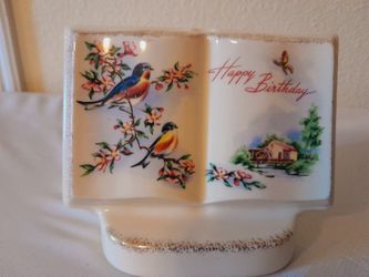 Vintage Royal Windsor HAPPY BIRTHDAY Planter (Spring Screne)