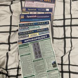 quick study academic sheets - 6 available 