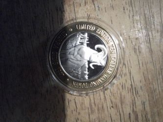 $10 dollar gaming token featuring sam,s townhotel and casino