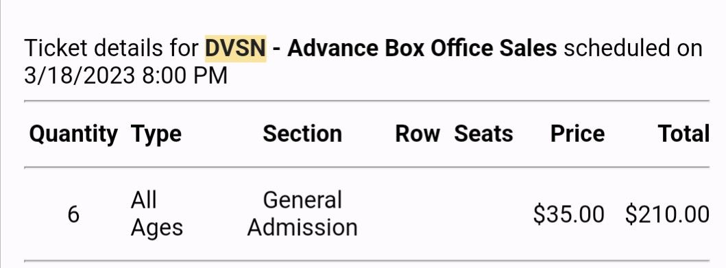 4 DVSN Tickets. Below Face Value. Can Meet At Venue.