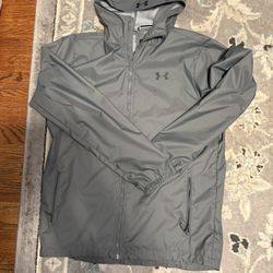 Grey Underarmour ‘ Windbreaker ‘ Jacket Size Medium