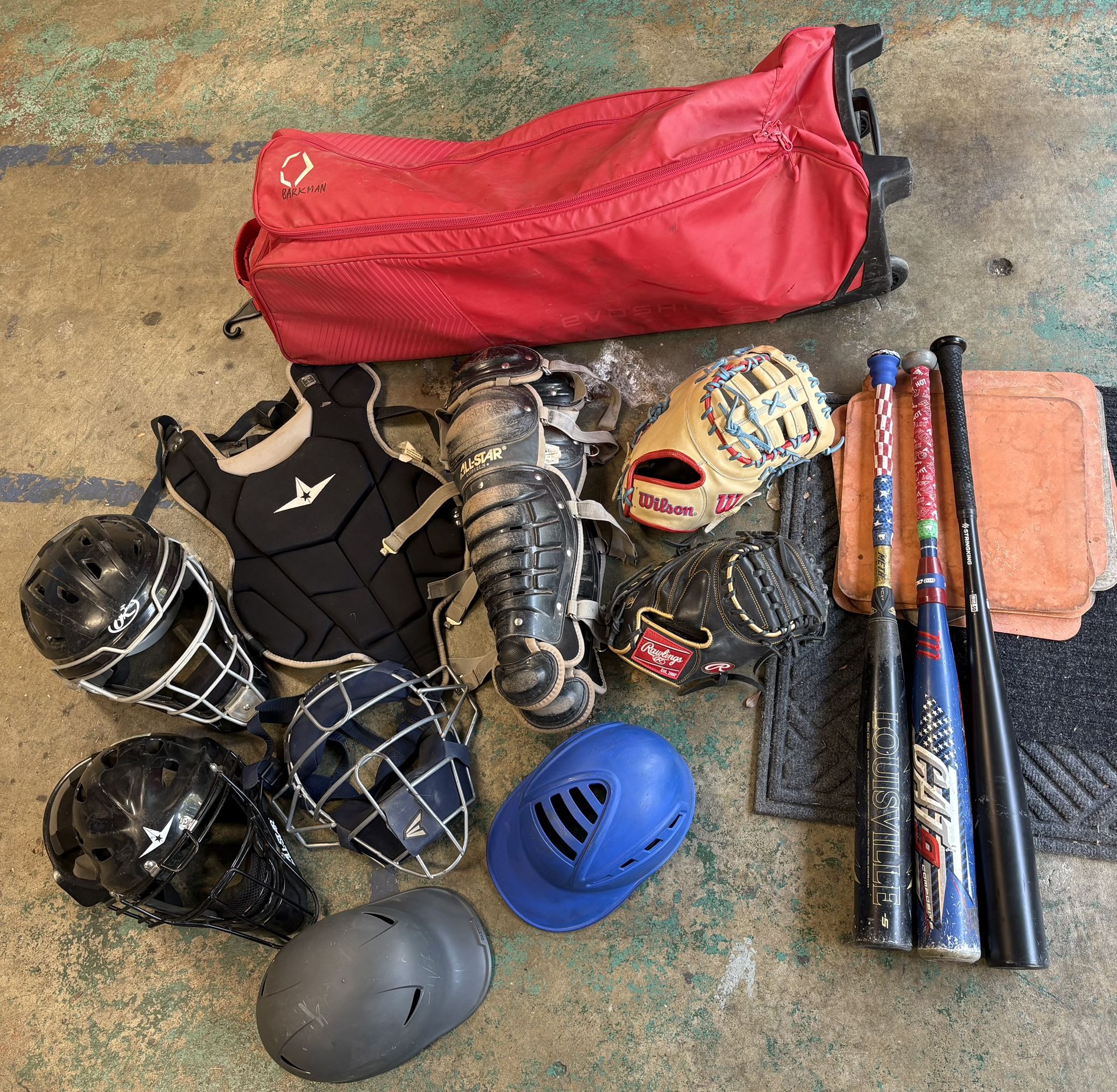 Baseball Gear Catchers Gear Gloves Bats