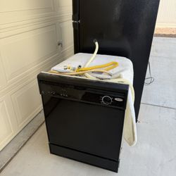 Black Whirlpool Dishwasher