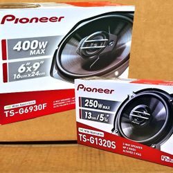 Pioneer G Series Car Speakers 2-Sets 5 1/4" 2-Way & 6x9" 3-Way Coaxial Speaker System 650 Watts Package 🚨 Payment Options Available 🚨 No Credit Need