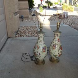 Rosenthal Porcelain Japanese Table Lamps