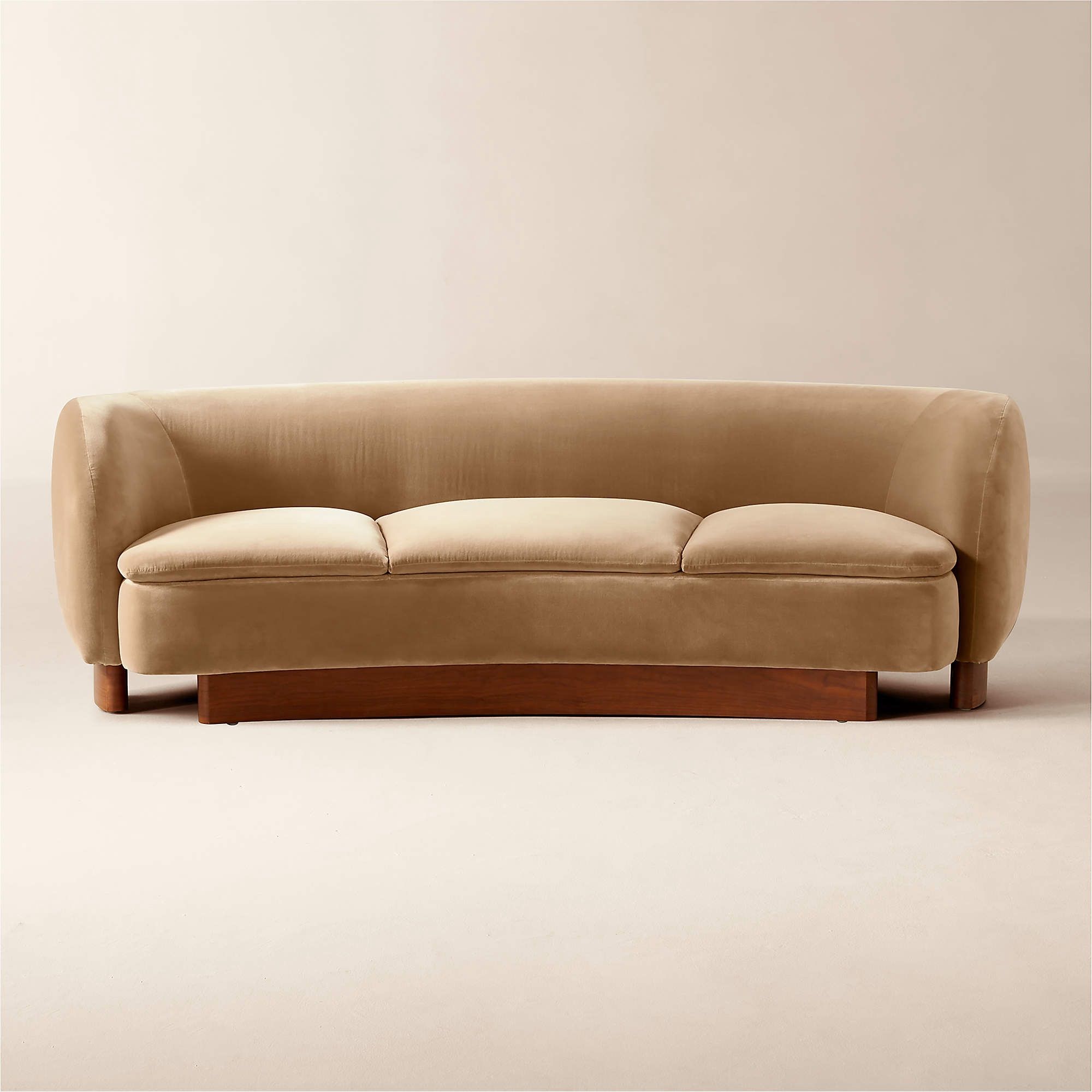 CB2 Muir 90” Camel Couch