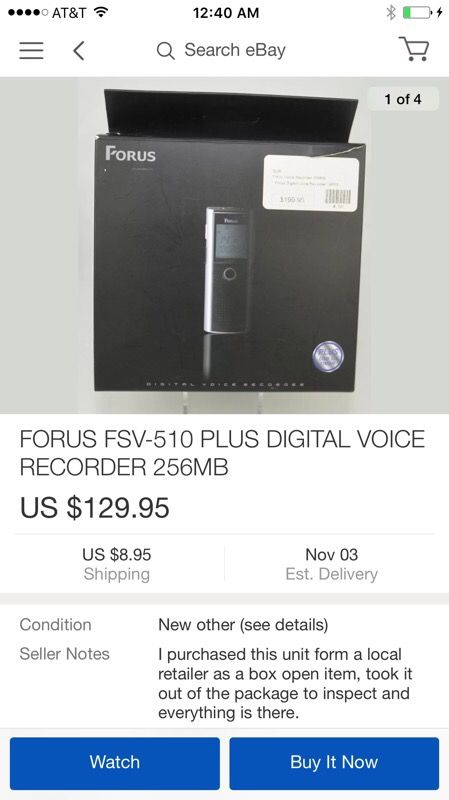 Forus fsv-510 plus voice recorder/ digital