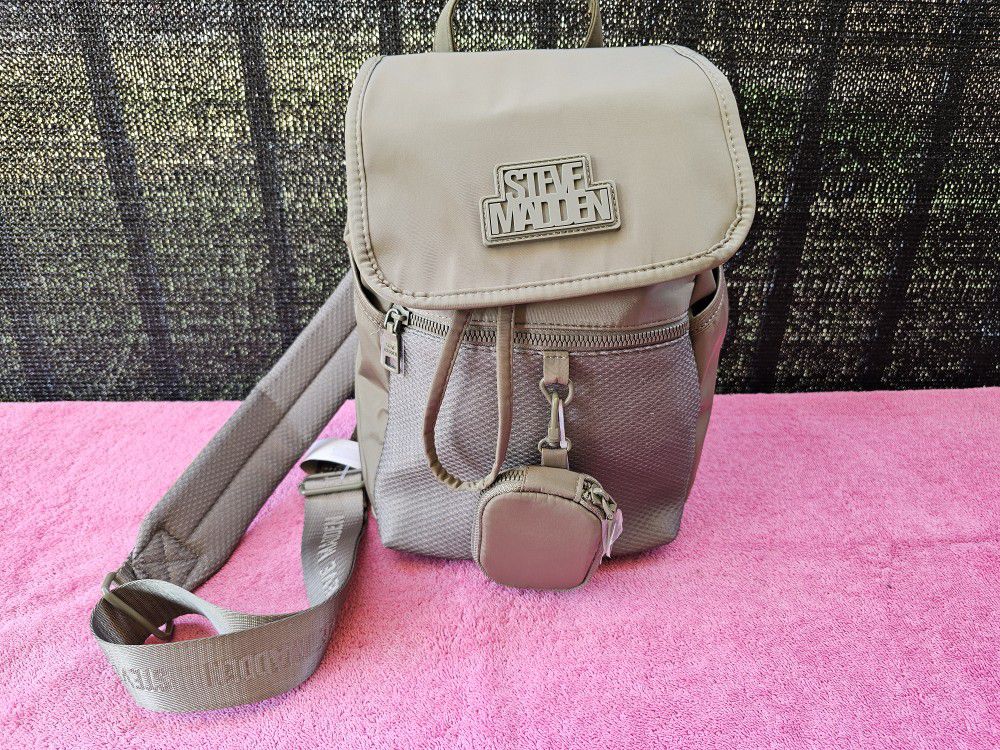 Steve Madden Women’s Girl's Crossbody bag Backpack & Small Pouch Sage Baya Green