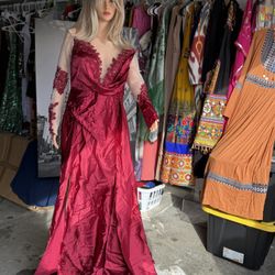 Red Evening Dress 