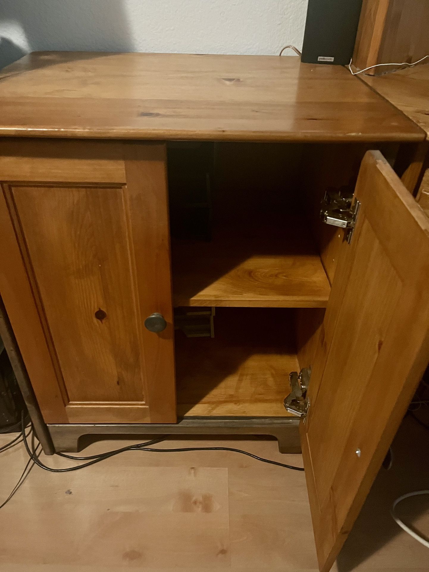 Wood Cabinet - Printer/ Storage - Excellent Condition
