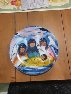 Vintage Ted De Grazia Plate "Fiesta Angels" 1991