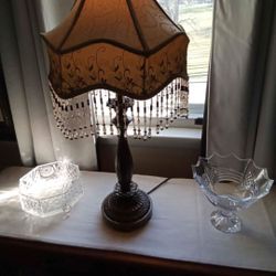 Victorian Beaded Lamp 