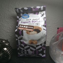 Great value %100 Arabic French Roast ground coffee (12oz)