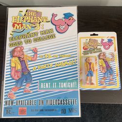 Elephant Man Art Sculpture With Poster 