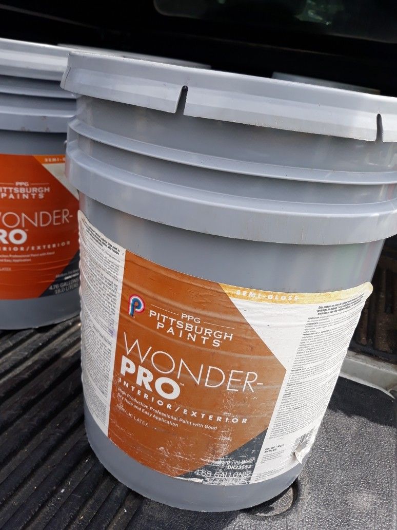 Pittsburgh 5 Gallon Wonder-Pro Interior/Exterior Paint