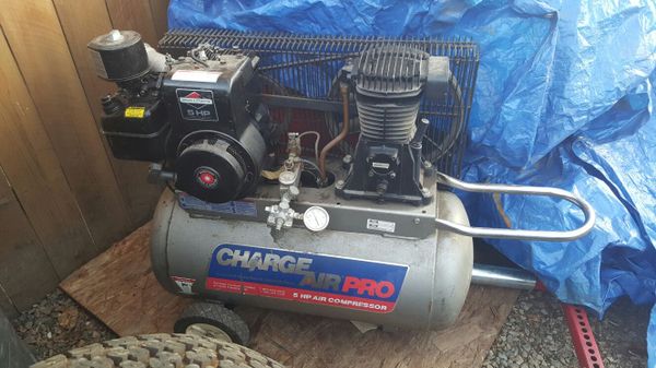 20 gallon 5hp gas charge air pro compressor for sale in carmichael