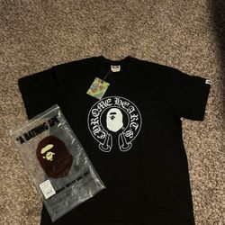 Bape x Chrome Hearts Ape black tee