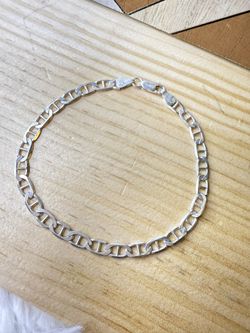 Sterling silver bracelet size 9” 6.7g 5.2mm