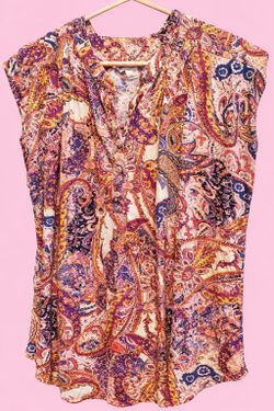 V-Neck Sleeveless Blouse