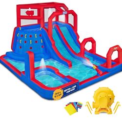 TWO Inflatable Water Slides – Bounce House & Pool – Great Condition!