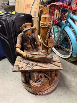 Large Nautical Sea Captain Sculpture Figurine