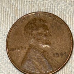 1944 double die wheat Penny in liberty