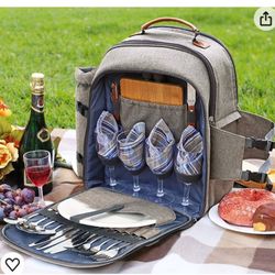 New Picnic Backpack With All Accessories