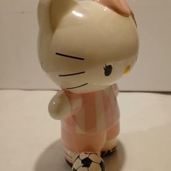 Hello Kitty Soccer  Piggy Bank.,  Colectible Toy