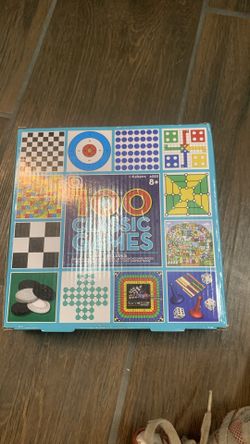 100 Classic Games Board Game Set (New, Family Fun Collection)