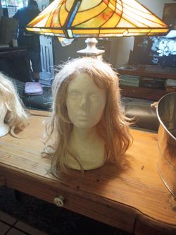 Wigs all in zip lock bags color ( blonde) honey,ash,golden ect.