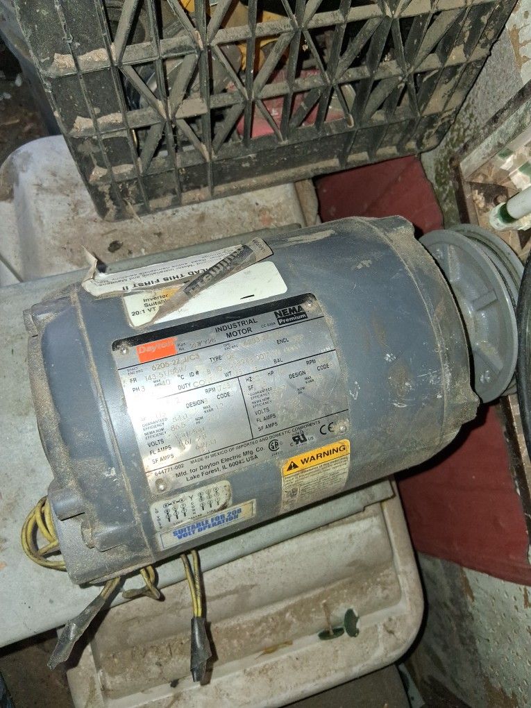 Baldor-Reliance three-phase industrial motor.