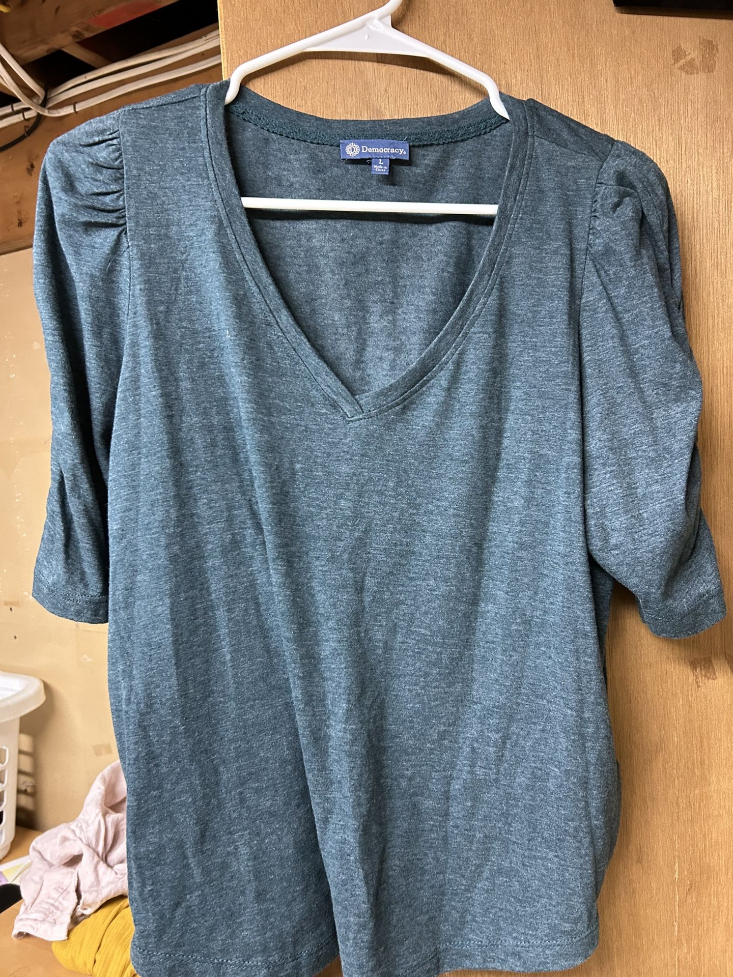 Blue Democracy Tshirt Large