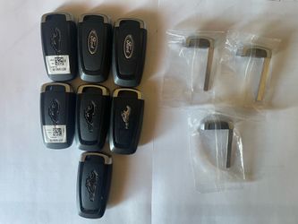 Refurbished OEM Ford Explorer, Mustang Mach-E, and Mustang Remote Smart Key Fobs + 3 New Keys Inserts  Uncut