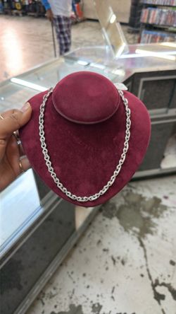 Silver infinity link necklace