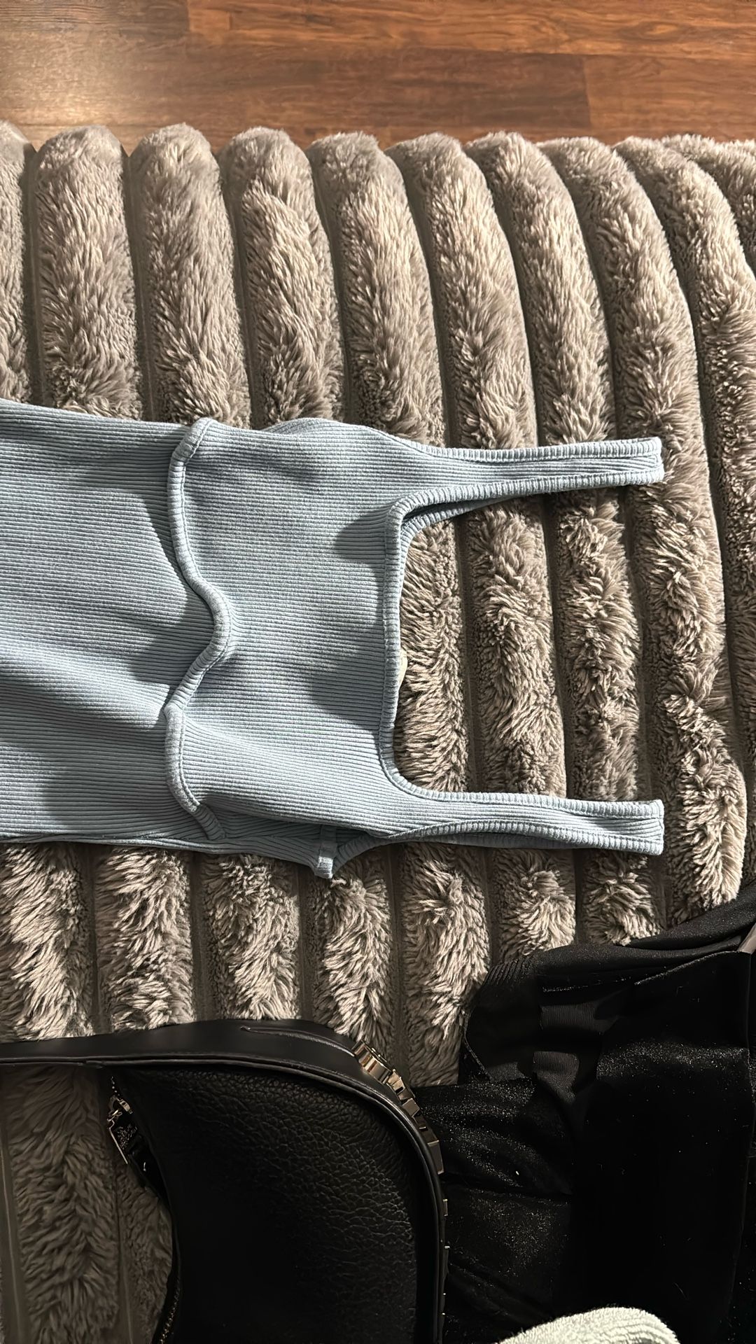 ootd blue tight short dress