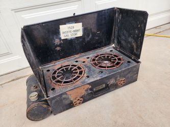 1920s Antique Cook Quick O'Keefe & Merritt 2 Burner Camping Stove