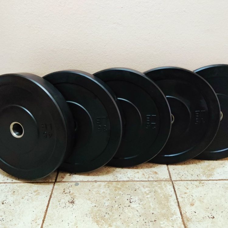 Brand New 260lbs Olympic Bumper Plates Set FIRM PRICE 