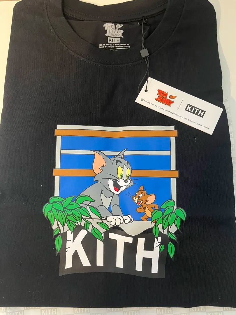 Kith Tom & Jerry Hang Out Tee Black Size Small BRAND NEW