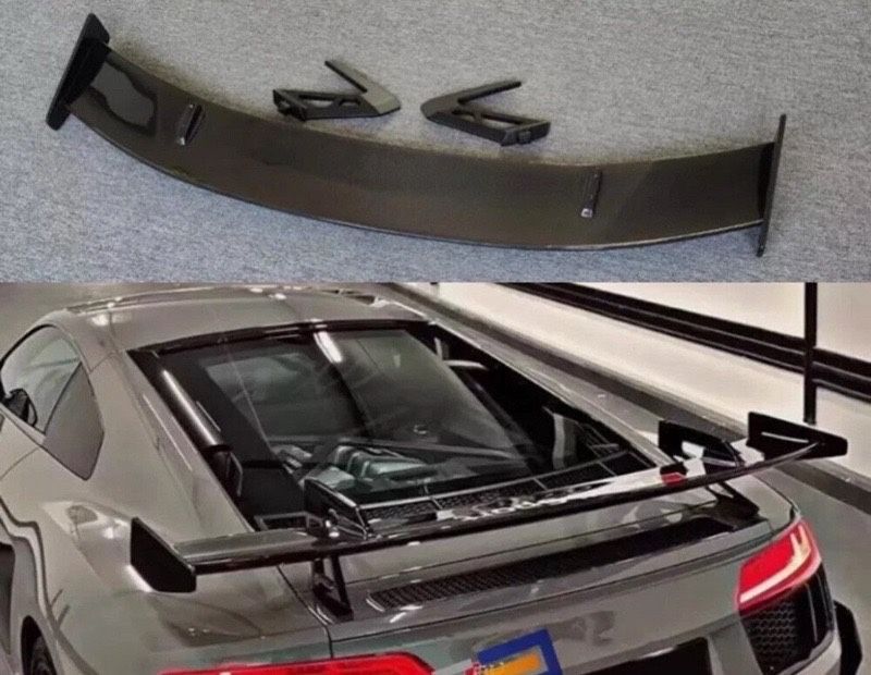For Audi R8 2016-2023 Real Carbon Fiber Sport Style Rear Trunk Wing Lip Spoiler