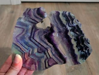 🌌 Crystals | Rainbow Fluorite Slab 🌌