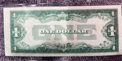 Silver Note 1928-A One Dollar FUNNY BACK