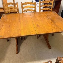  New Year Get This Ethan Allen Solid Wood  Table & (6)Chairs REDUCED 