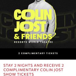 Ticket To Collin Josh Including 2 Night Stays At Hilton 